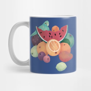 Fruit with Parrot Still Life Mug